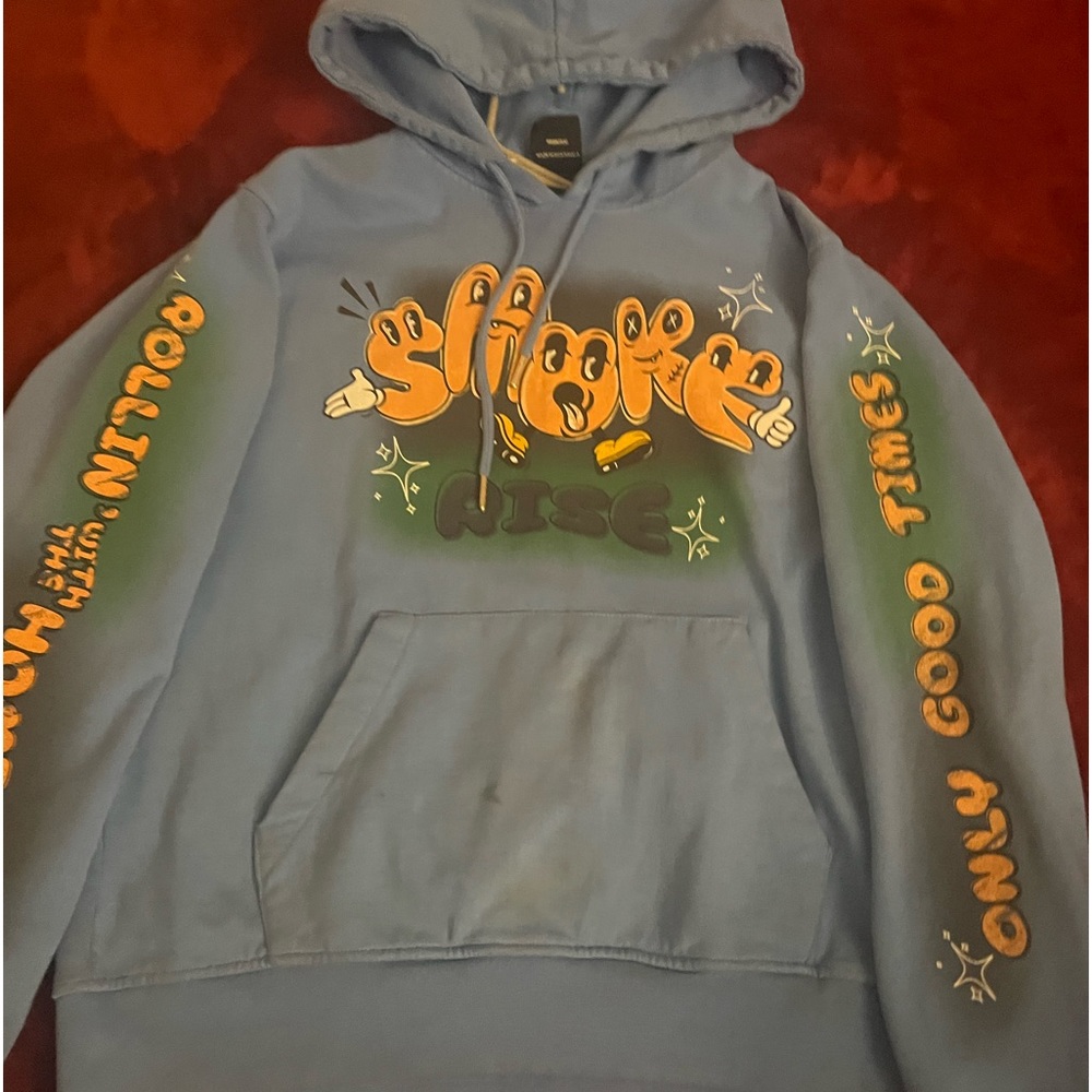 Baby blue men’s hoodie